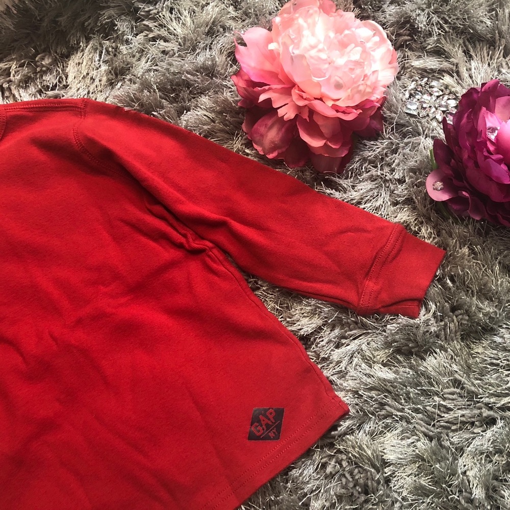 Baby Gap Red Long Sleeve Tee Child size 5 - Picture 5 of 7